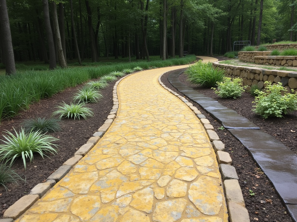 A path paved with natural stone
