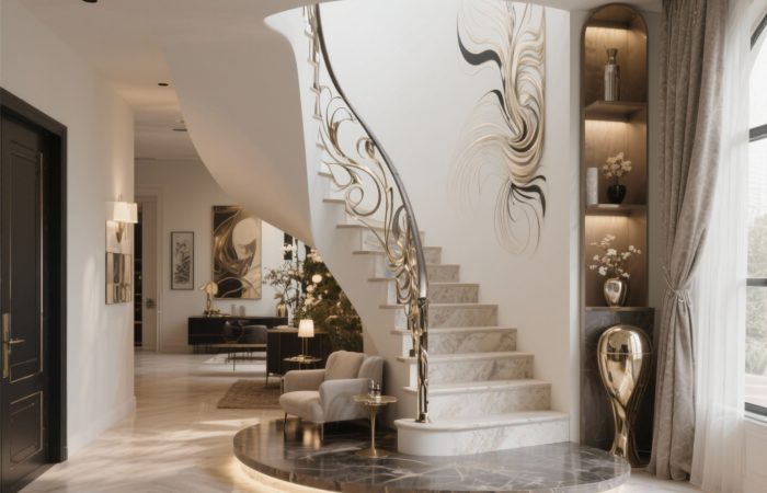 מדרגות פנים עם סטייל